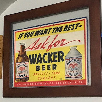 Wacker Beer Sign